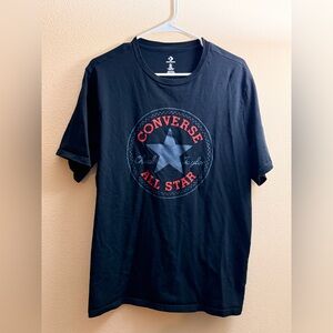 Converse Men's Black and Red All Star Tee